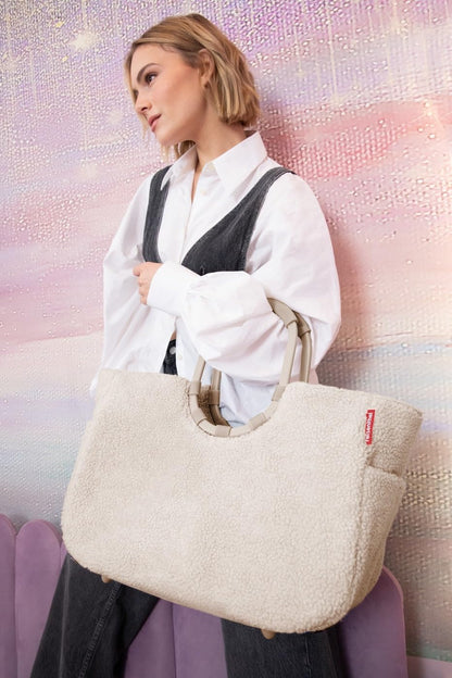 reisenthel loopshopper L teddy sand – Shopper aus recyceltem PET