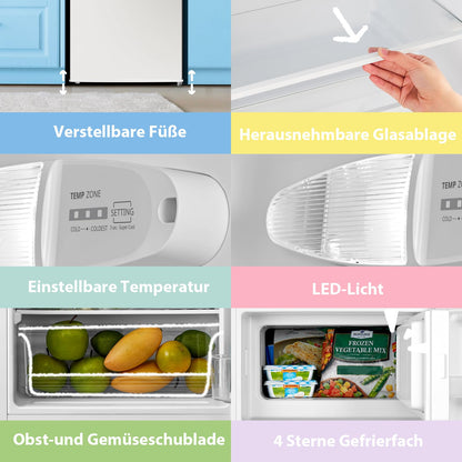 Comfee RCD80WH3(E) Kühlschrank mit Gefrierfach - 80L Weiss