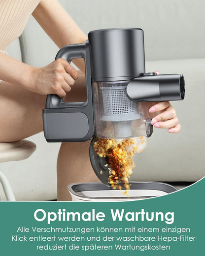 VersLife S7 Pro Akku-Stabstaubsauger kabellos, 500 W, LED-Display