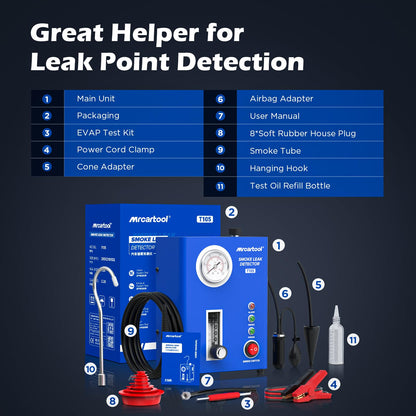 PLAYOCCAR EVAP Rauchgenerator 12V Lecksucher Diagnosegerät