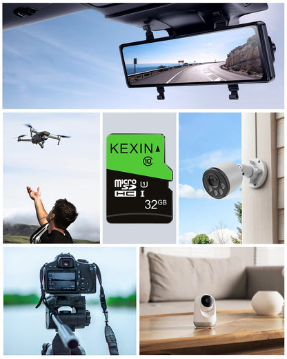 KEXIN Micro SD Karte 32GB 5er Pack, UHS-I U1 Class 10 mit SD-Adapter