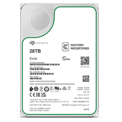 Seagate Exos 28TB Server HDD ST28000NM000C - Generalüberholt