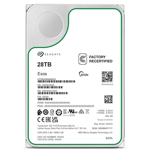 Seagate Exos 28TB Server HDD ST28000NM000C - Generalüberholt