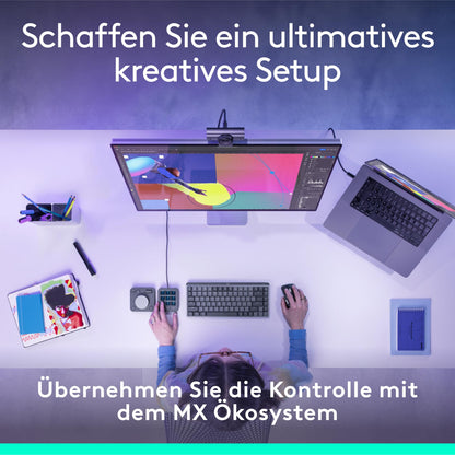 Logitech MX Creative Console Programmierfeld – Graphit