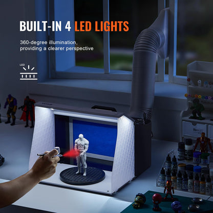 VEVOR Airbrush Spritzkabinen Bausatz - Absauganlage 405x330x355mm