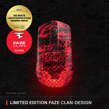 SteelSeries Aerox 3 Wireless Gaming-Maus - Faze Clan Edition