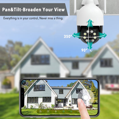 DEKCO 2K WLAN Überwachungskamera Aussen Schwenkbar – 2er Pack