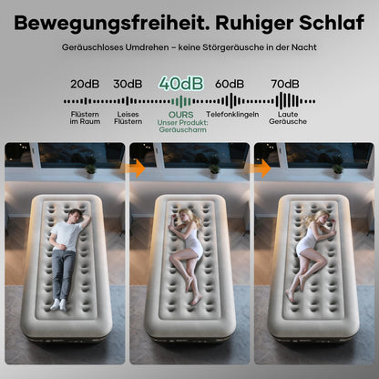 OlarHike Luftbett 1 Person selbstaufblasend mit Pumpe 90 x 200 cm