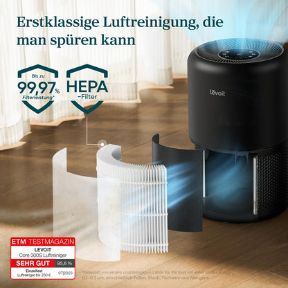 LEVOIT Luftreiniger HEPA – 258m³/h CADR, 54m² Raumgrosse