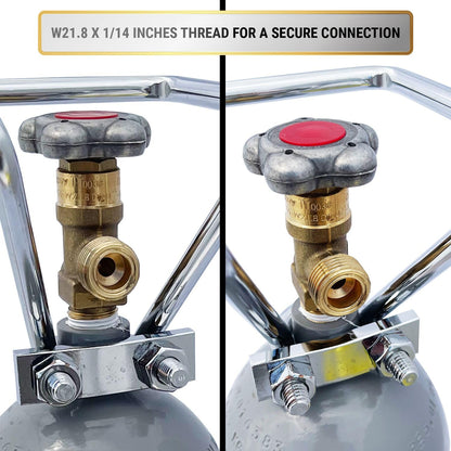 ich-zapfe CO2 Gasflasche 2kg Aluminium gefüllt