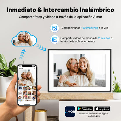 Smart WiFi Digitaler Bilderrahmen 10.1 Zoll IPS HD – 32GB