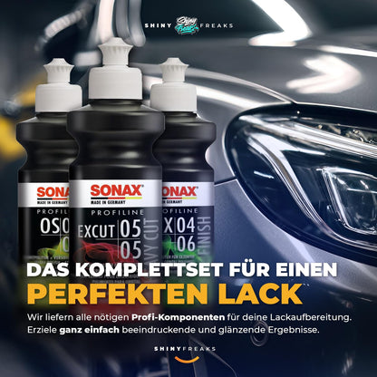 Shiny Freaks Politur Set mit Sonax ExCut und Ceramic Spray, 8-teilig