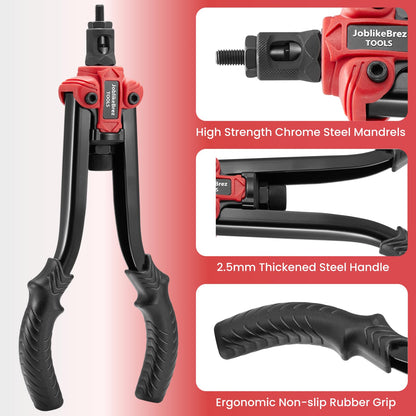 Joblikebrez Nietmutternzange Set - M3-M10 Dorne, 200 Muttern