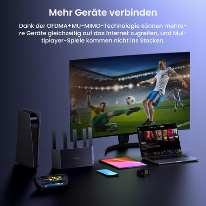 Tenda RX2L Pro WLAN Router Wi-Fi 6 AX1500 Dualband Gigabit