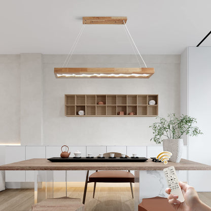 minifair LED Hängeleuchte Holz Dimmbar – 100cm Rustikal