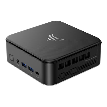 NiPoGi E3B Mini PC Ryzen 5 7430U 32GB/512GB. Schwarzer, kompakter Quader. Leistungsstarker Computer für Büro und Zuhause.
