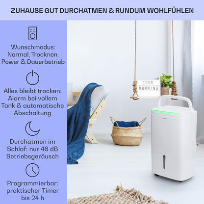 Klarstein Luftentfeuchter & Luftreiniger 30L - Kompakt