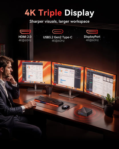 NiPoGi AM06 PRO Mini PC - Ryzen 7 7730U, 16GB/512GB SSD