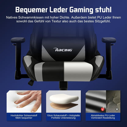 Homimaster Gaming & Bürostuhl Ergonomisch - Verstellbar