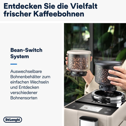 De’Longhi Rivelia Kaffeevollautomat mit Milchsystem - Beige
