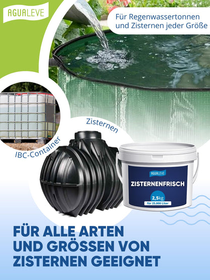 AGUALEVE Zisternenfrisch Granulat 2,5 kg für Regenwasser