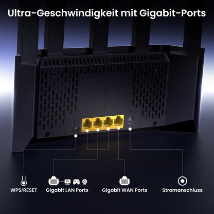 Tenda RX2L Pro WLAN Router Wi-Fi 6 AX1500 Dualband Gigabit