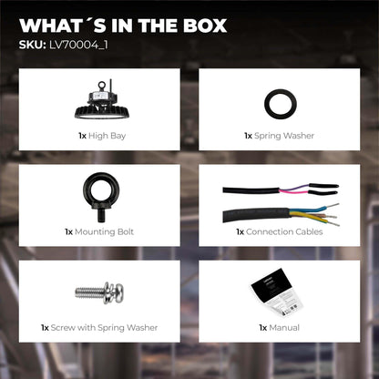 Ledvion LED Hallenstrahler 150W UFO Lampe – Dimmbar 4000K