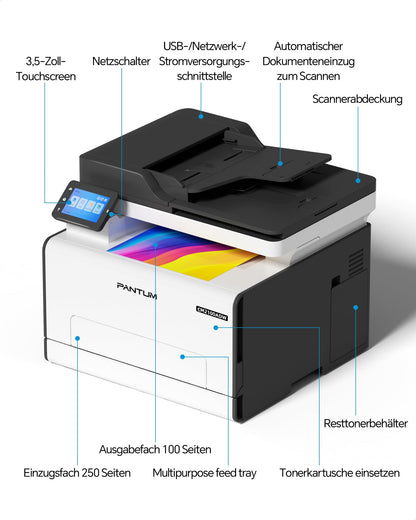PANTUM CM2100ADW Farblaserdrucker Multifunktionsgerät - Upgrade-Version