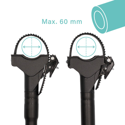 Fischer Fahrradrahmenadapter 591038 für Fahrradtransport, schwarz