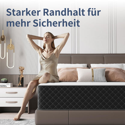 MOLPHIT Matratze Innerspring Hybrid Memory Foam - 140x200cm H3/H4