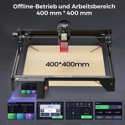 Longer RAY5 Laser Graviermaschine mit 10W Laser - 400x400mm