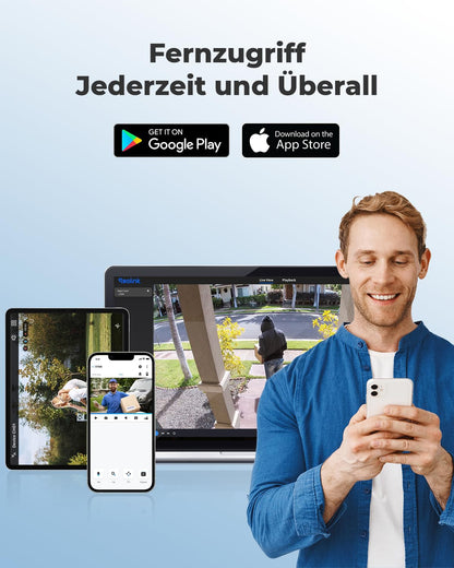Reolink RLC-810A 4K PoE Überwachungskamera Outdoor, 2er-Set