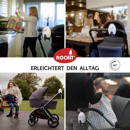 ROCKIT Kinderwagenschaukler Set RR-02x2, Einschlafhilfe mit USB-C