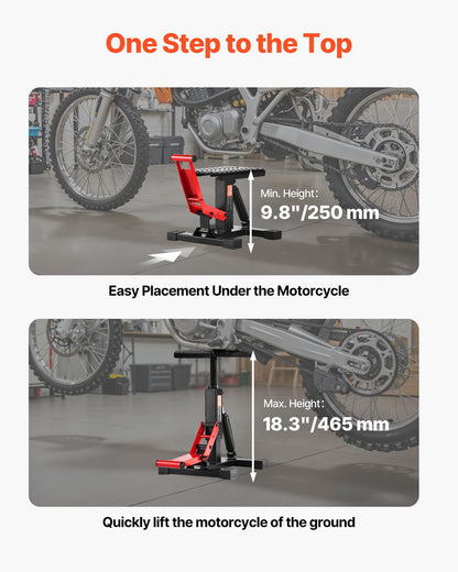 VEVOR Motorrad Hebeständer hydraulisch, höhenverstellbar, 544 kg