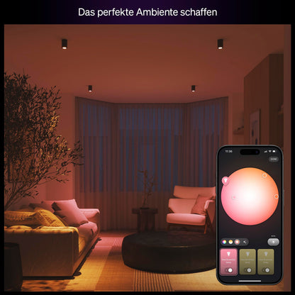 Philips Hue Essential GU10 LED Spot White & Color, 345 lm, 4er-Pack