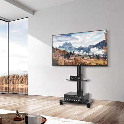 RFIVER TV Ständer Rollbar 27-70" - TV Wagen mit Rollen