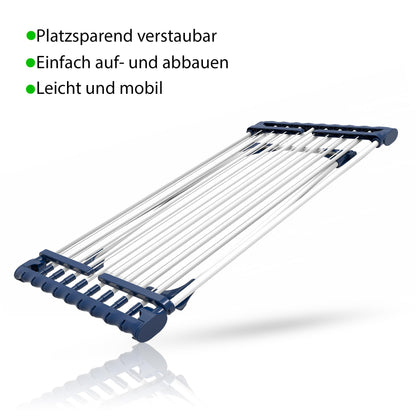 BigDean Wäscheständer Jumbo Ausziehbar 28m - Weiss