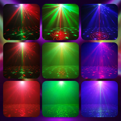 Vicalo Discolicht Partylicht mit 2 Discokugeln, RGB, soundaktiviert