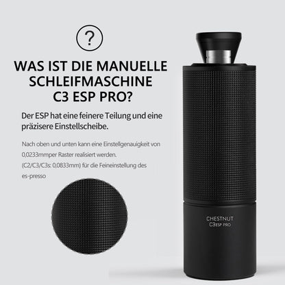 TIMEMORE Chestnut C3 ESP Pro Handkaffeemühle - Schwarz