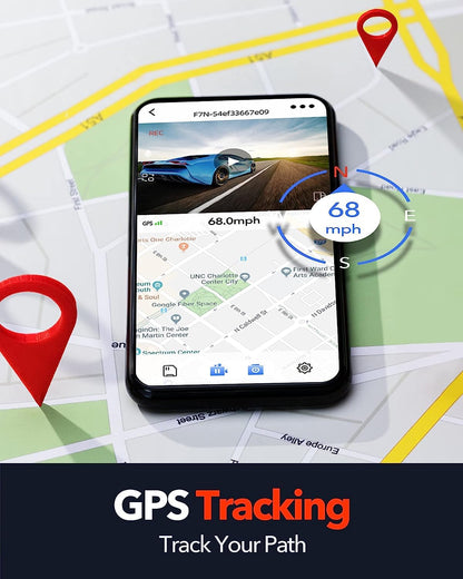 REDTIGER F7N 4K Dashcam Front/Rear mit 64GB Karte