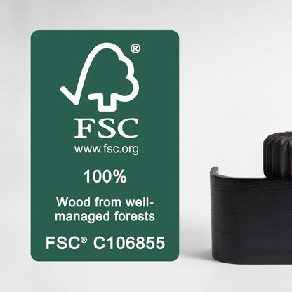 Kazai Toke moderne Wandgarderobe - Echtholzfurnier Eiche schwarz