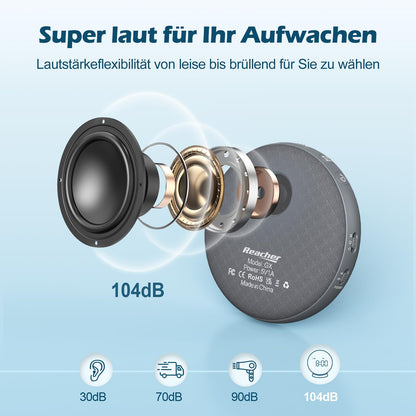 REACHER Vibrationswecker GY-DE mit Bettshaker und Akku