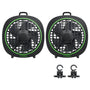 VIVOSUN AeroWave D4 Clip Ventilator 10 cm, 3 Stufen, schwarz, 2er-Pack