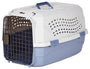 Amazon Basics Hundetransportbox, zweitürig, 58 x 38 x 33 cm, Blau, Hartschale mit Front- und Obertür