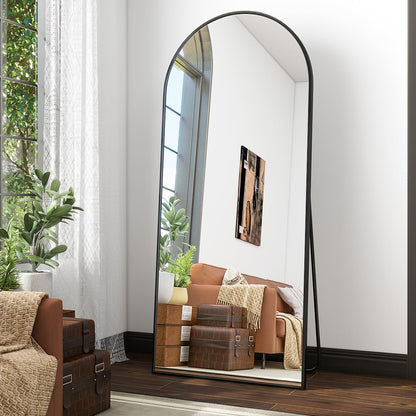 Koonmi Standspiegel Gewölbtes Top 171x76 cm - Schwarz