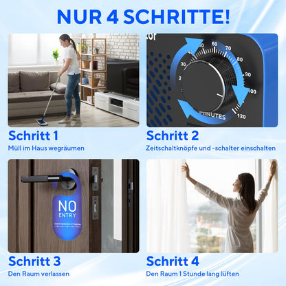 Fwiull Ozongenerator HS-G03 65.000 mg/h mit Timer, bis 300 m²