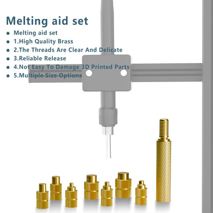 DACKZZM Einschmelzhilfe Gewindeeinsätze für 3D Druck M2-M8