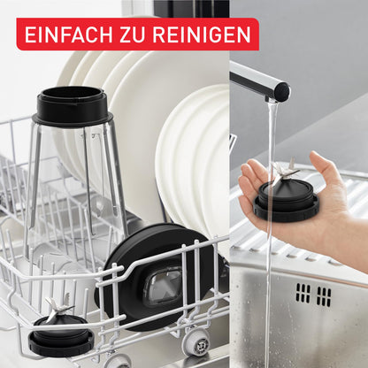 Tefal PerfectMix Essential Hochgeschwindigkeits-Standmixer - Grau 1200W