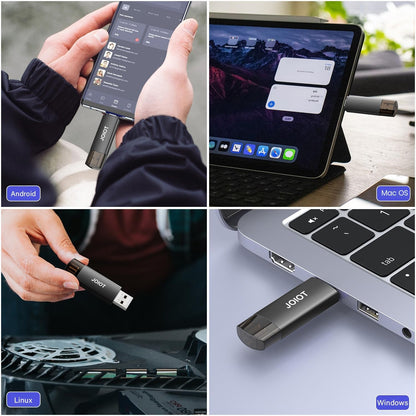 JOIOT U207 USB Stick 256 GB, USB-C und USB-A, USB 3.0