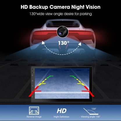 Haudio 7 Zoll 2 Din Android Radio - Wireless CarPlay/AA + Kamera